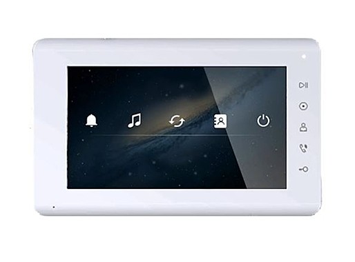 Монитор цветного видеодомофона 7 дюймов с сенсорными кнопками с поддержкой форматов AHD/TVI/CVI 1080