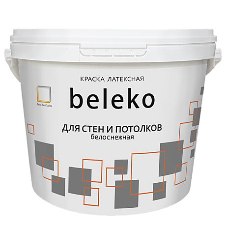 Краска ВД BelEco для стен и потолков 1,3кг