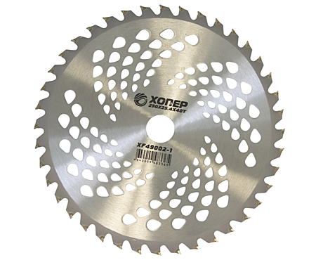 Нож для бензотриммера Хопер XF49002-I 230x25.4x40T(рисунок капельки)