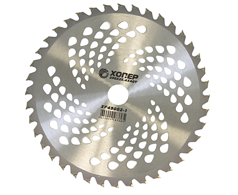 Нож для бензотриммера Хопер XF49002-I 230x25.4x40T(рисунок капельки)