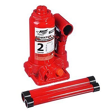 Домкрат гидравлический бутылочный FALCO 2т высота подъема 150-285мм 770-068