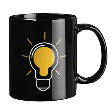 MILLIMI Лампочка Кружка 350мл с терморисунком, керамика