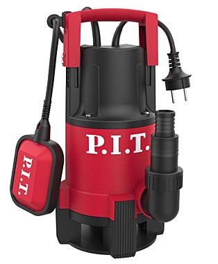 Насос P.I.T. PSW1100-W1 дренажный (1100Вт гряз.вода, напор 12м произ-ть 300л/мин корпус ударпластик)