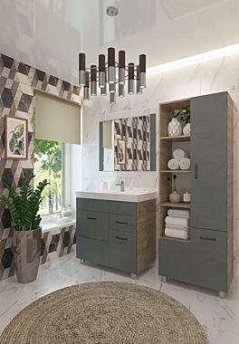 Пенал Catherina 60 Серый камень 