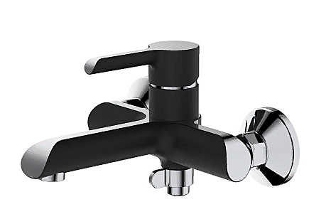 Смеситель для ванны HAIBA HB60805-7 черный/хром