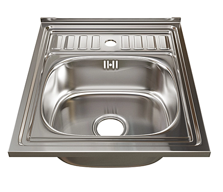 Мойка нержав.50х60 0,6мм вып 3 1/2