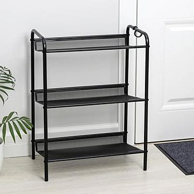 Подставка для обуви 3-х полочная Женева 13 Черный ПДО Ж13 Ч 240744