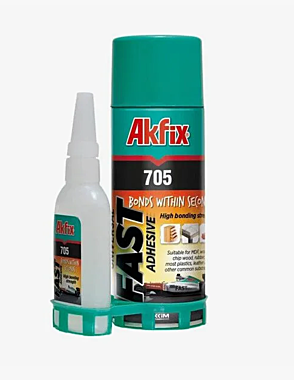 Клей МДФ комплект Akfix 705 (В25гр+100мл)