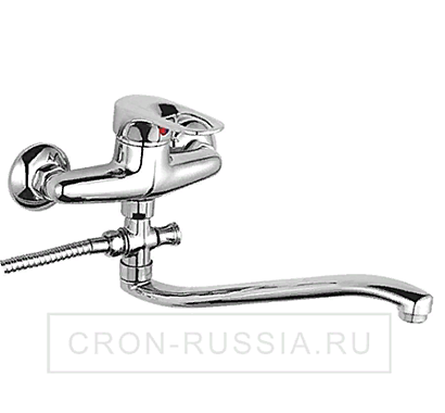 Смеситель для ванны CRON CN-2104 длиный излив,хром