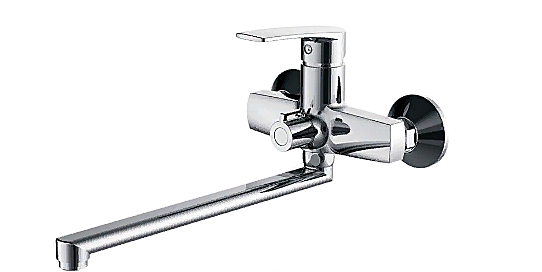 Смеситель для ванны HAIBA HB22587 длинный излив  перекл в корп.хром