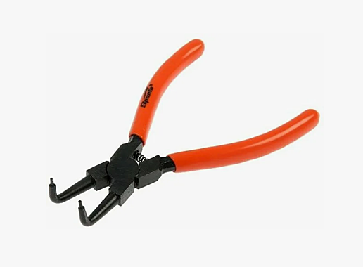 Съемник внутренних стопорных колец изогнутый 150мм сжим // SPARTA 183255