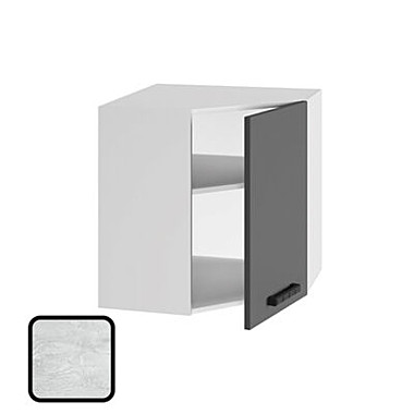 Шкаф навесной угловой НИКА ВУ600 Бетон Пайн (626х600х600) 