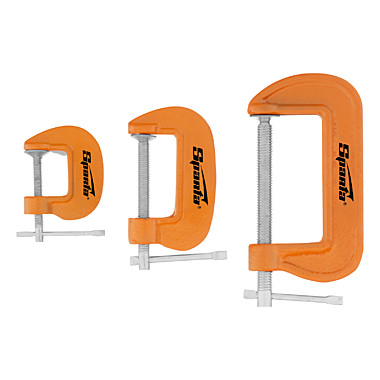 Струбцин набор G-образные 3шт 25-50-75мм // SPARTA 206755