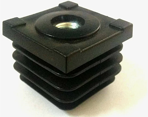 Заглушка трубы профильной 30х30мм внутр. с гайкой М8