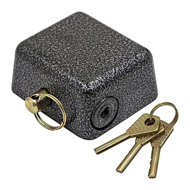 Замок навесной чугунный 3 ключа 80х70х40мм дужка 11,7мм 70-0-083