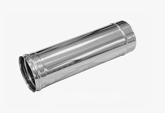 Дым.труба нерж. 250мм 0,5м (0,5мм)