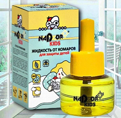 Жидкость от комаров NADZOR 30мл детский без запаха DET004G 139 218