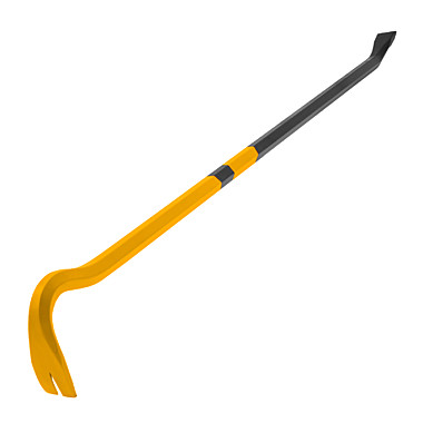 Лом-гвоздодер 900мм шестигранный 19мм окрашенный, сталь 65  // Denzel 25204