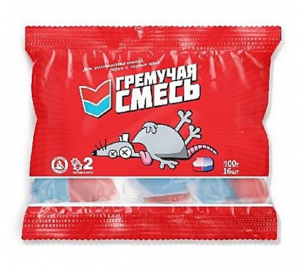 Приманка от грызунов брикет Гремучая смесь 100гр 