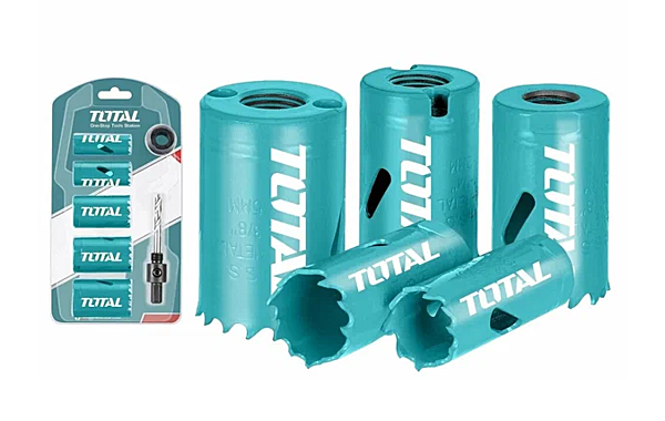 Набор коронок биметаллических TOTAL 7пр 19(3/4