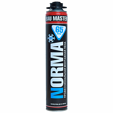 Пена монтажная BAU MASTER профес. Norma Black 65л Зимняя