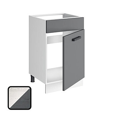 Стол под мойку ОДРИ-2 М500 фактурный серый (810х500х450)