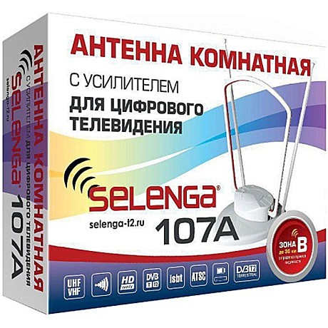 Антенна телевиз.комнатная SELENGA 107A