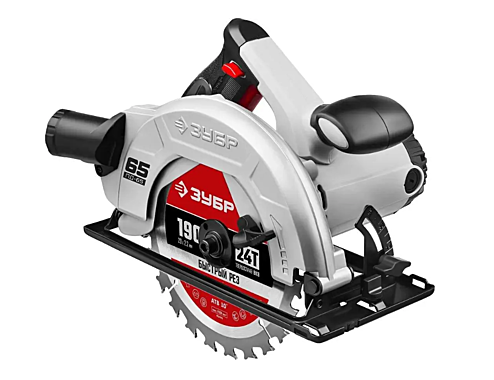 Электропила циркулярная дисковая ЗУБР ПД-65 ф190мм 1600Вт А4105