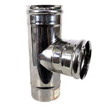 Тройник для вентиляции ф150х90гр нерж.сталь 0,5мм