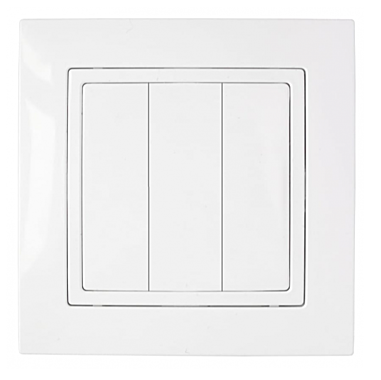 Выключатель BYLECTRICA Уют врезной 3-й белый