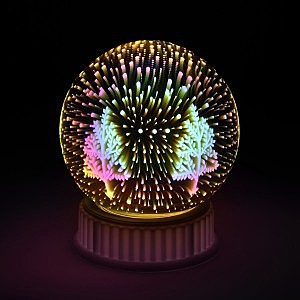 Фигура новогодняя ЭРА ШАР Лес 6LED разноцв.13см проекция ENGDS-14 Б0051950