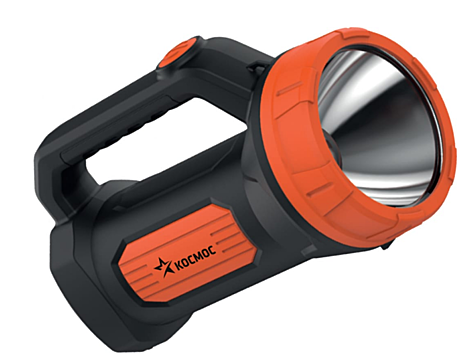 Фонарь КОСМОС KOCAccu9103WLED 4V 1,2Ah 3W 150lm черно-оранжевый пластик 2реж з/у 