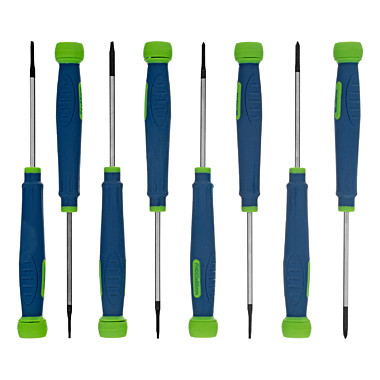 Набор отверток для точных работ универсальный, 8 шт, Crv // Сибртех 13378