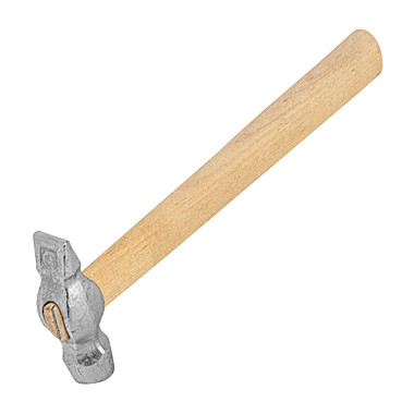 Молоток слесарный 400г круглый боек дерев.ручка // Россия 10239