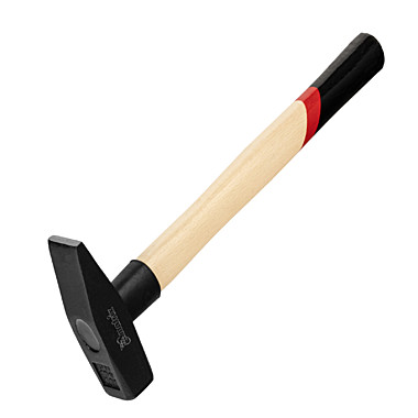 Молоток слесарный 400г квадратный боек дерев.ручка // MATRIX 10230