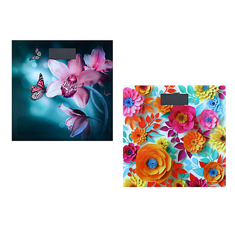 Весы напольные Flower Collection электронные ЖК-дисплей до 180кг 28х28х0,5см 252-056