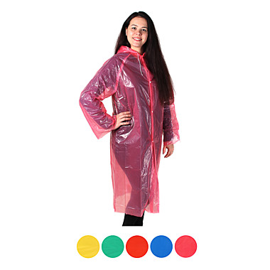 Дождевик-плащ 60х110см на кнопках с капюшоном 457-091