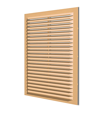 Решетка для вентиляции 170х240 ж/нак с сеткой без рамки АВС 1724С бежевая 522714