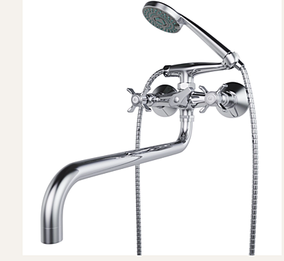 Смеситель для ванны и раковины MIXLINE ML30-021 Classic 1/2 керамик 550782