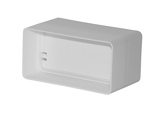 Соединитель для вентиляции плоский 55х110 с обратным клапаном ФЛЕКС 535950