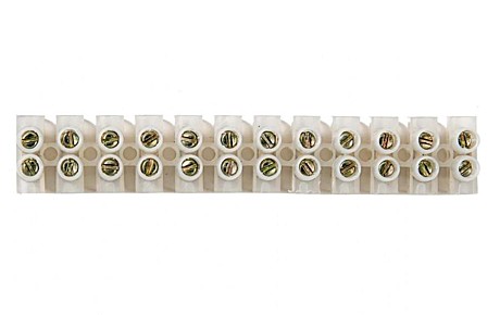 Клемма для кабеля Navigator NTB-UPE-S12-3/WH 1,0-4,0мм² 3А (планка 12клем) 71001