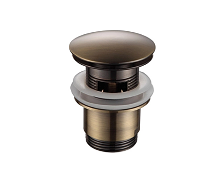 Выпуск для сифона click-clack цельномет.пробка 62мм с переливом F60-4 бронза