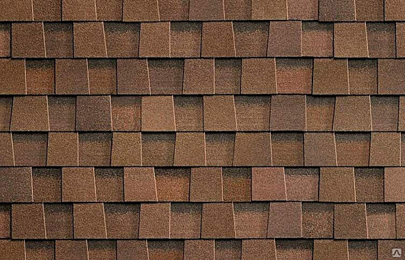 Гибкая черепица SHINGLAS Кантри(алабама) коричневый 2,6м2