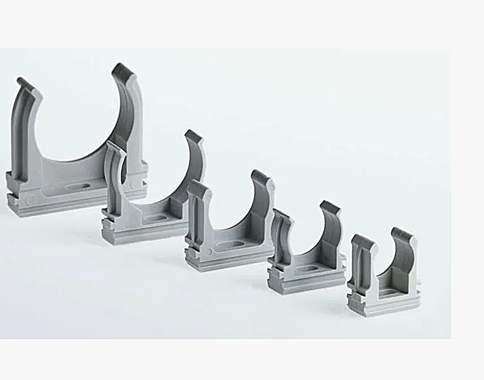 Держатель для гофро канала крепеж-клипса ф20мм серый