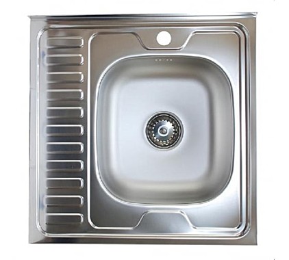 Мойка нержав.60х60 0,4мм правая без сифона 1303753