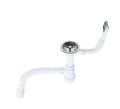 Сифон Ани 3 1/2*40 Грот с гофрир.переливом прямоуг. А0145SА15 530859