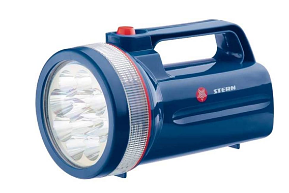 Фонарь поисковый светодиодный пластик корпус 30 часов работы 12LED 4хLR20 // Stem 90530