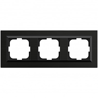 Рамка OVIVO 3 мест СУ QUANTUM ЧЕРНЫЙ 405-360000-227