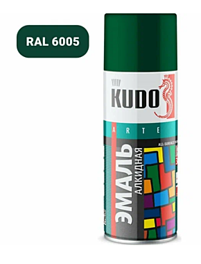 Краска-аэрозоль KUDO KU-10085 глубоко-зеленая 520мл