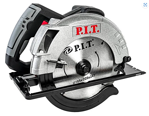 Электропила циркулярная P.I.T. PKS185-D1 СТАНДАРТ (1250Вт 4800об/мин глубина пропила 60мм)